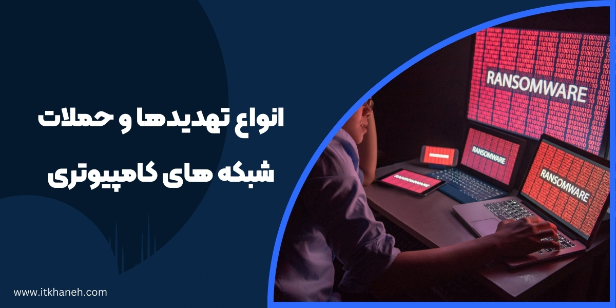 انواع تهدیدها و حملات شبکه های کامپیوتری