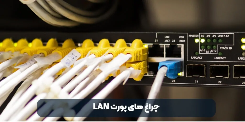 چراغ های پورت LAN