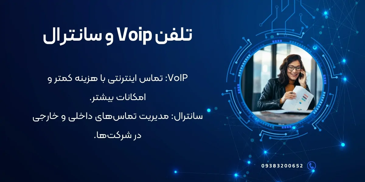 خدمات تلفن Voip و سانترال - آی تی خانه